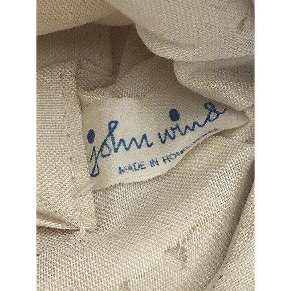 John Wind Purse/Clutch White Beaded Mid Century Style Made In Hong Kong - Picture 5 of 5